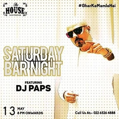DJ PAPS - SATURDAY BAR NIGHT