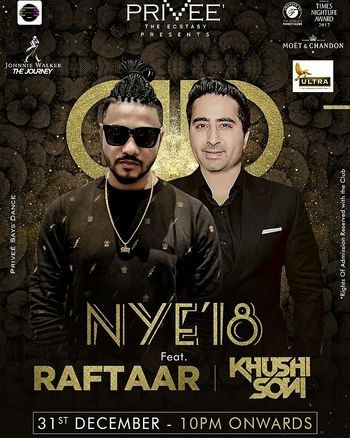 DJ KHUSHI & RAFTAAR - NYE 2018