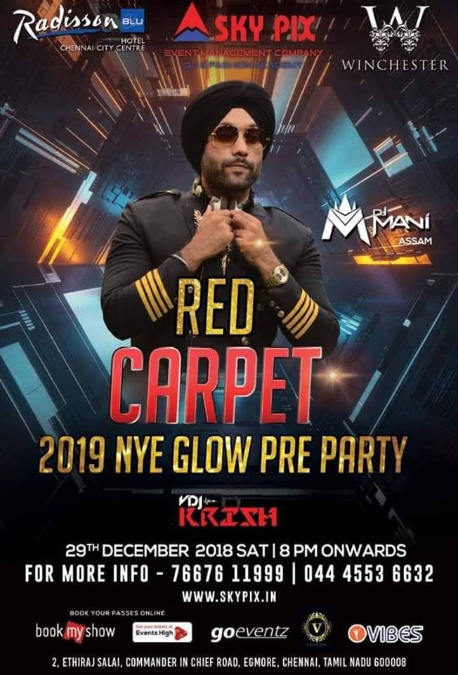 DJ MANI - RED CARPET 2019 NYE GLOW PRE PARTY
