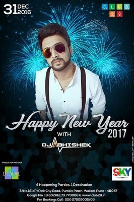 31st NYE 2017 - DJ ABHISHEK