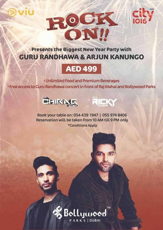 DJ CHIRAG DUBAI | DJ RICKY DUBAI - ROCK ON NEW YEAR PARTY